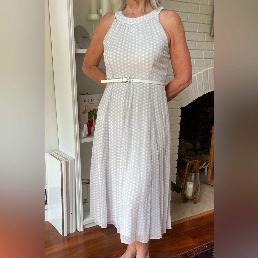 NWT, Tommy Hilfiger Polka dot chiffon party dress